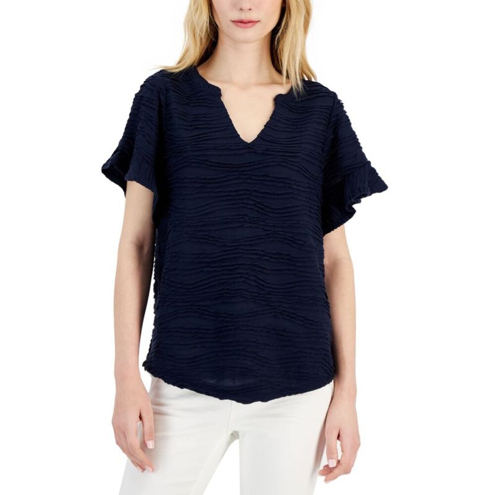 Willow Drive Flutter Sleeve Top